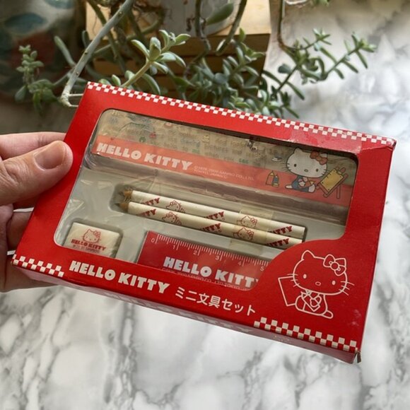 Vintage Sanrio Hello Kitty - mini stationery set 2000 AS IS - Picture 2 of 7